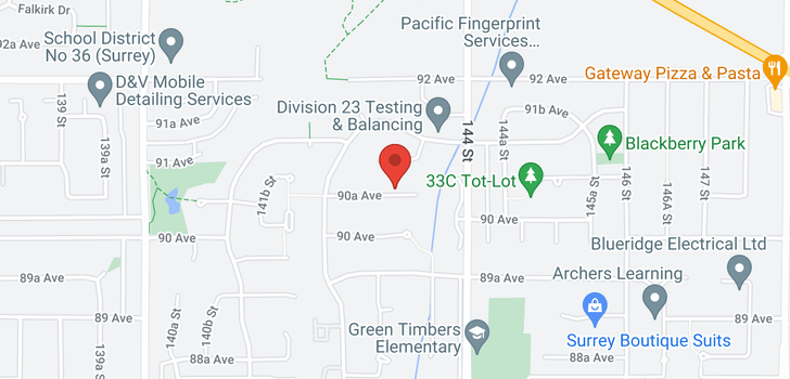 map of 14359 90A AVENUE